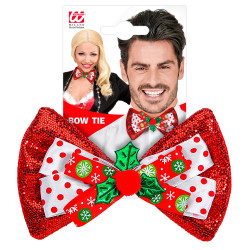 Červená vianočná motýlik